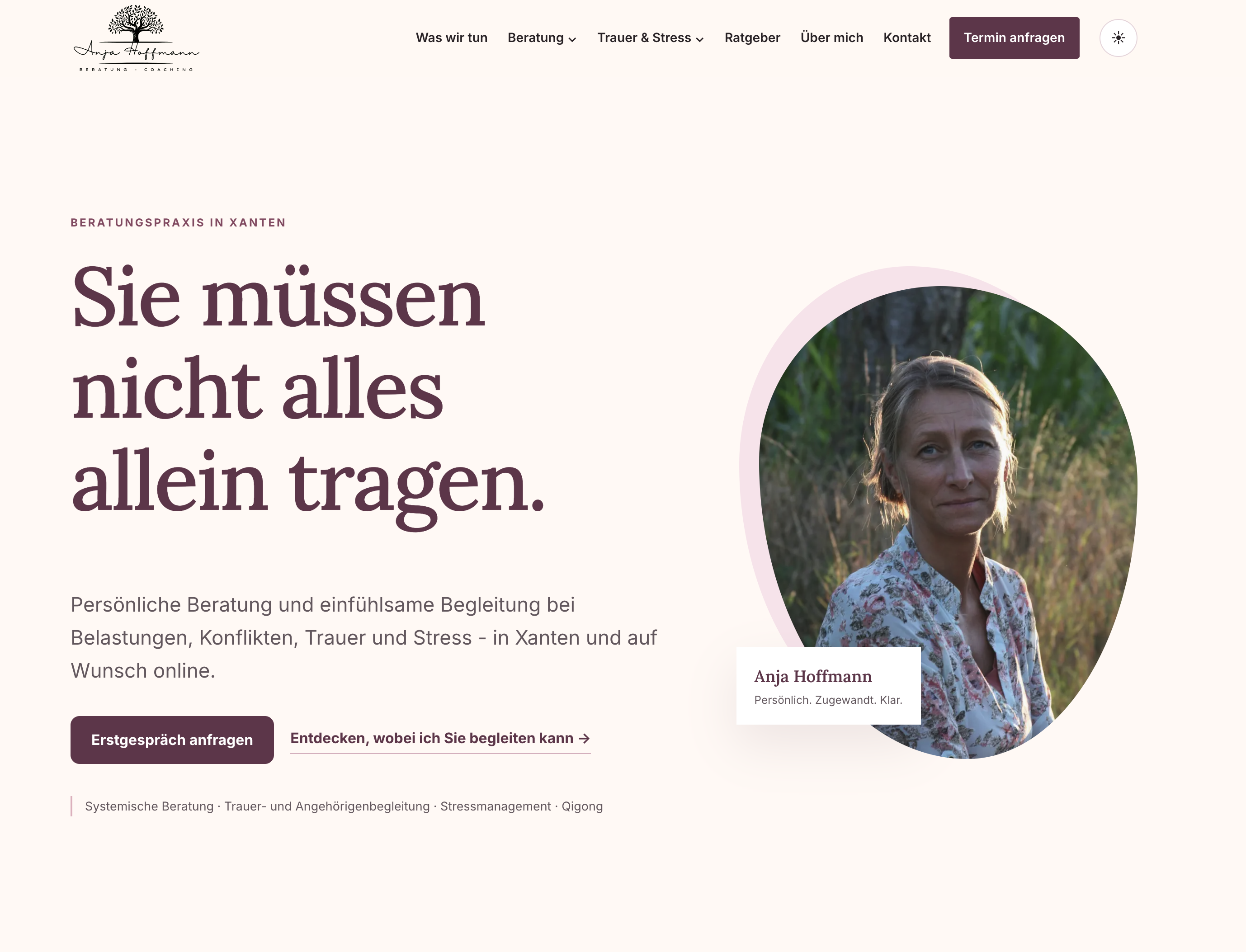 Vorschau des Referenzprojekts Website-Relaunch für die Beratungspraxis Hoffmann